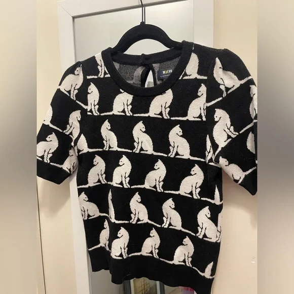 Maeve Cat Pattern Sweater - Picture 3 of 6